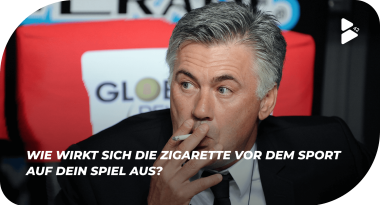 Carlo Ancelotti raucht